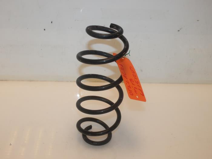 Rear coil spring from a Opel Agila (B) 1.0 12V 2013