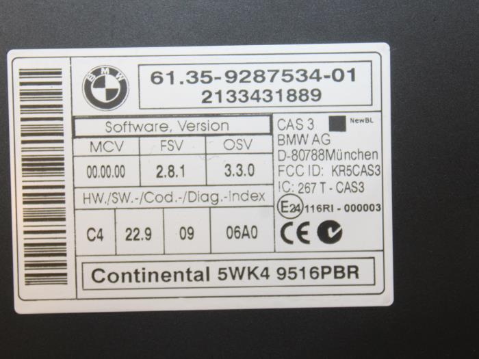 Módulo de confort de un BMW X1 (E84) xDrive 18d 2.0 16V 2014
