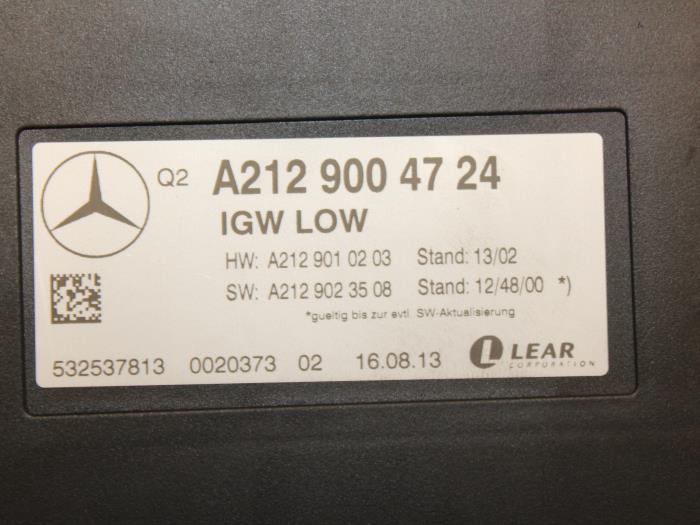 Gateway module Mercedes E E-300 V6 24V BlueEFFICIENCY 4-Matic ...