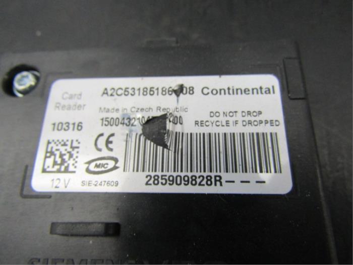Card reader (lock) from a Renault Megane III Berline (BZ) 1.4 16V TCe 130 2011