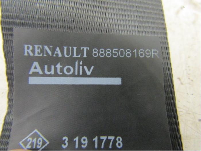 Sicherheitsgurt Mitte hinten van een Renault Zoé (AG) 65kW 2013