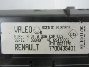 Używane Panel sterowania nagrzewnicy Renault Scénic I (JA) 1.6 16V Cena € 40,00 Procedura marży oferowane przez Snuverink Autodemontage