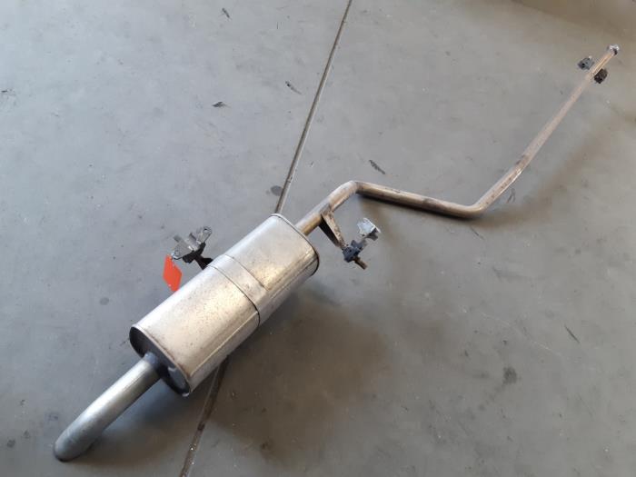 Exhaust rear silencer from a Citroën C4 Berline (NC) 1.6 e-HDI 2011