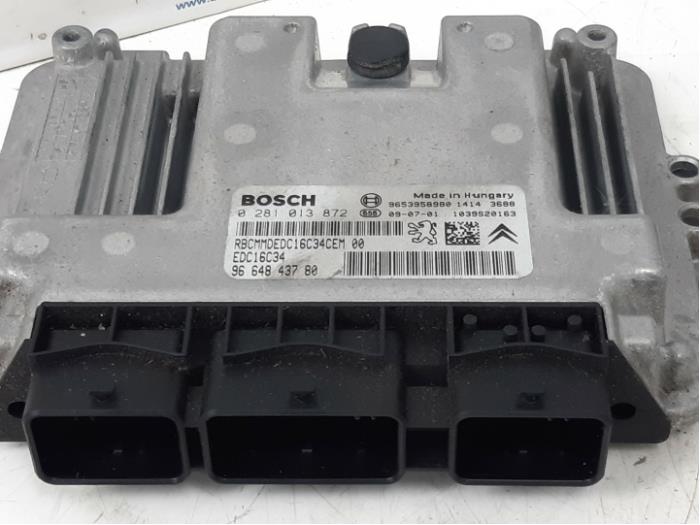 Engine management computer from a Peugeot Partner (GC/GF/GG/GJ/GK) 1.6 HDI 75 16V 2009