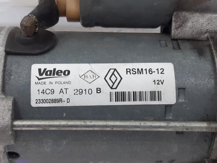 Anlasser van een Opel Vivaro 1.6 CDTi BiTurbo 145 2019