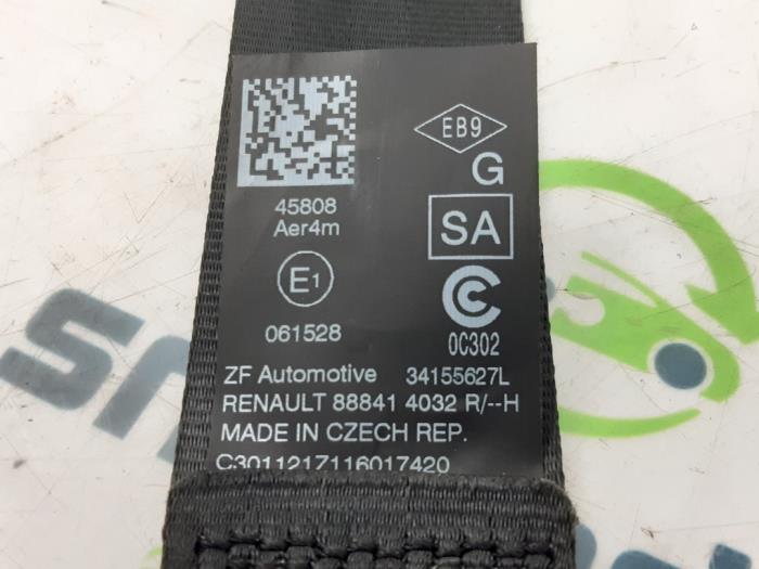 Rear seatbelt, left from a Renault Twingo III (AH) ZE R80 2021