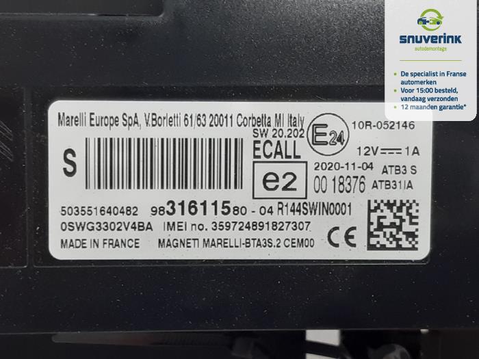 Gebrauchte Telefon Modul Citroen C3 (SX/SW) 1.2 12V e-THP PureTech 110 Preis € 75,00 Margenregelung angeboten von Snuverink Autodemontage
