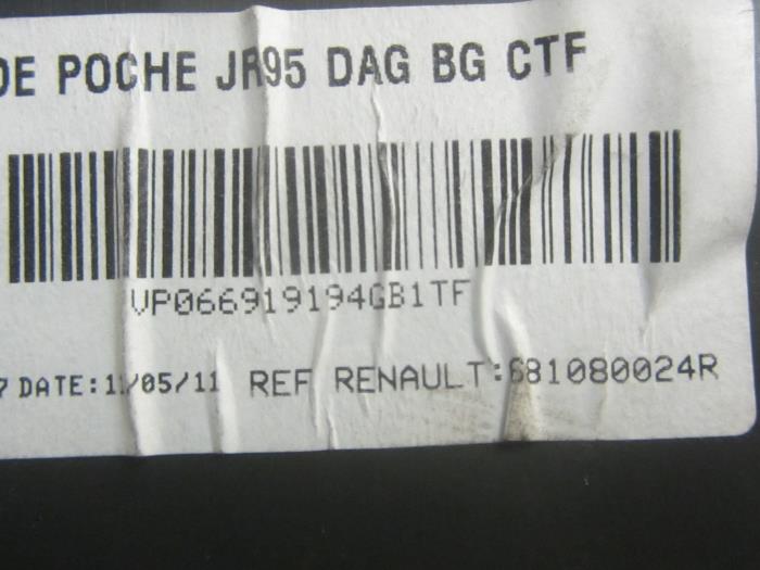 Boîte à gants d'un Renault Scénic III (JZ) 1.4 16V TCe 130 2011