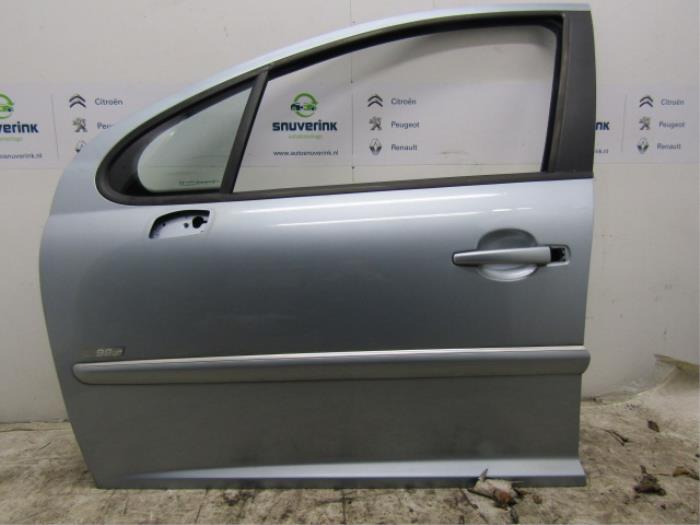 Porte Avant Gauche Pour Peugeot 207+ - Gris Foncé, 112883 Km, Garantie 24 Mois