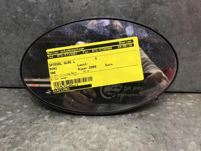 Używane Szyba lusterka lewego Mini ONE Cena € 26,62 Z VAT oferowane przez autodemontage denollen