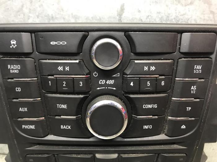 Radio Fernbedienung van een Opel Astra 2012