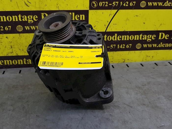 Begagnade Dynamo Renault Kangoo (KC) 1.9 D 65 Pris € 68,00 Marginaltabell erbjuds av autodemontage denollen