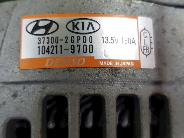Gebrauchte Dynamo Hyundai i30 (PDEB5/PDEBB/PDEBD/PDEBE) 2.0 N Turbo 16V Performance Pack Preis € 244,42 Mit Mehrwertsteuer angeboten von autodemontage denollen