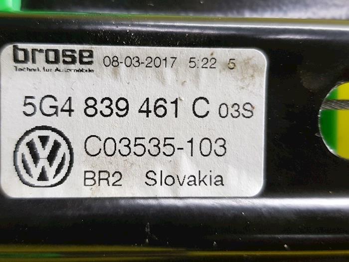 Fenstermechanik 4-türig links hinten van een Volkswagen Golf VII (AUA) 1.4 TSI BlueMotion Technology 125 16V 2017
