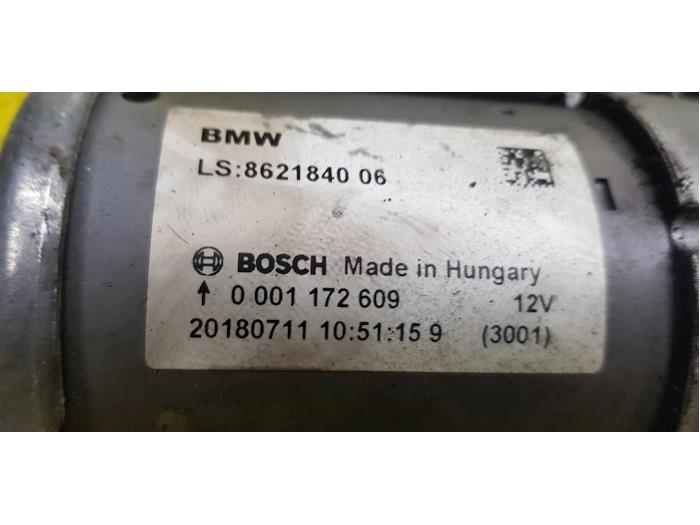 Starter from a BMW 1 serie (F20) M140i 3.0 24V Van 2018