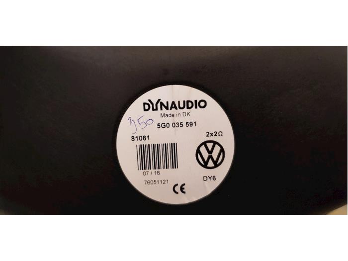 Lautsprecher van een Volkswagen Golf VII (AUA) 2.0 GTI 16V Performance Package 2016