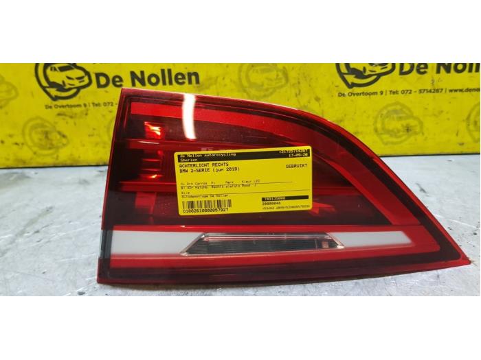 Taillight, right from a BMW 2 serie Gran Tourer (F46) 220i 2.0 TwinPower Turbo 16V 2019