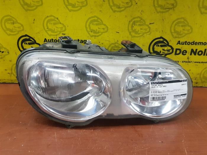 Używane Reflektor prawy Rover 25 1.4 E 16V Cena € 30,00 Procedura marży oferowane przez autodemontage denollen