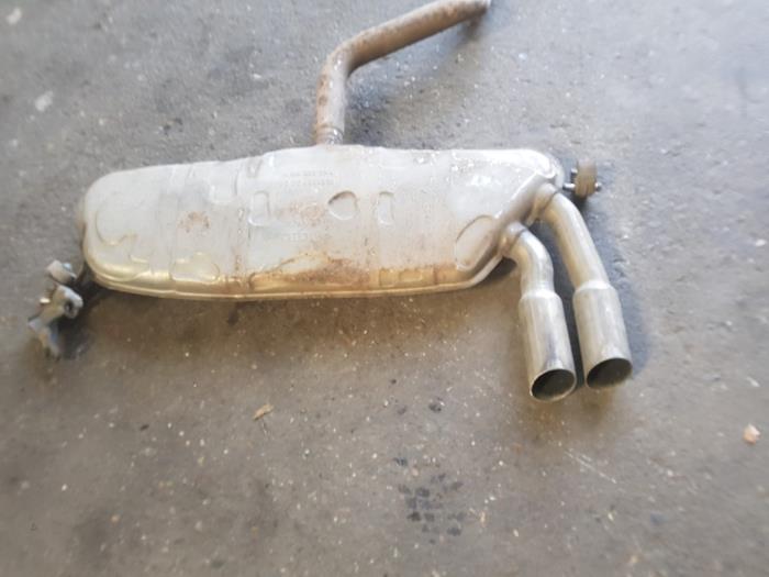 Exhaust rear silencer from a Audi A3 Cabriolet (8P7) 1.9 TDI 2009