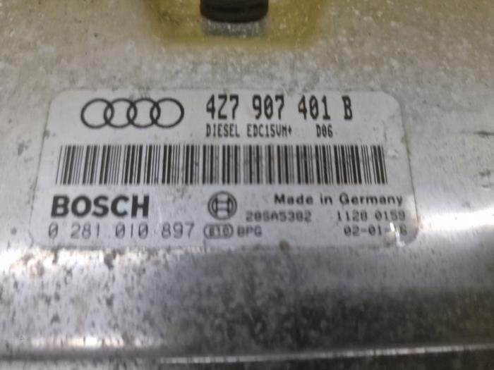Ordinateur gestion moteur d'un Audi Allroad (C5) 2.5 V6 TDI 24V 2002