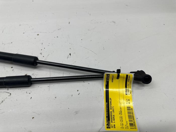 Set of tailgate gas struts from a BMW 1 serie (F20) 116i 1.5 12V 2017
