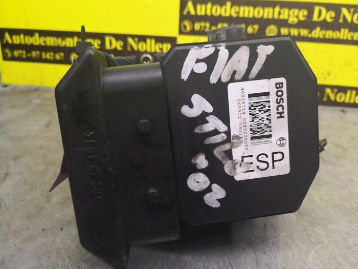 Usagé Bloc ABS Fiat Stilo (192A/B) 1.6 16V Prix € 106,00 Règlement à la marge proposé par autodemontage denollen