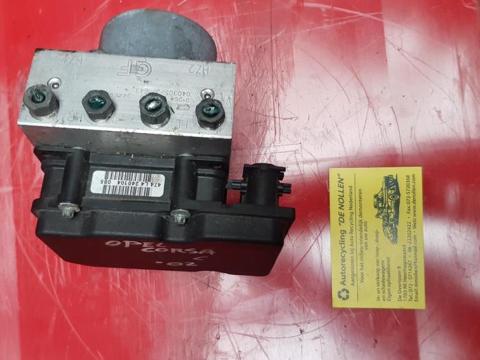 Begagnade ABS-pump Opel Corsa C (F08/68) 1.2 16V Pris € 65,00 Marginaltabell erbjuds av autodemontage denollen