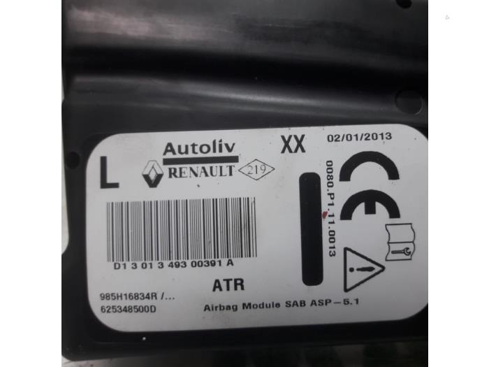 Asiento de airbag de un Renault Clio IV (5R) 0.9 Energy TCE 90 12V 2013