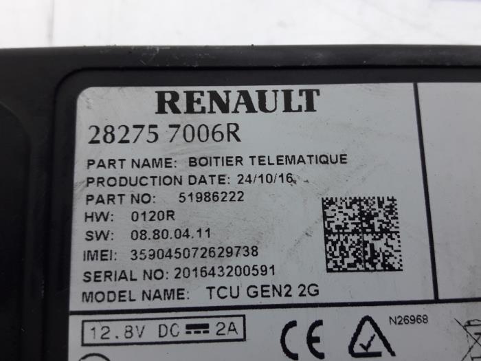 Ordinateur divers d'un Renault Megane IV Estate (RFBK) 1.5 Energy dCi 110 2016