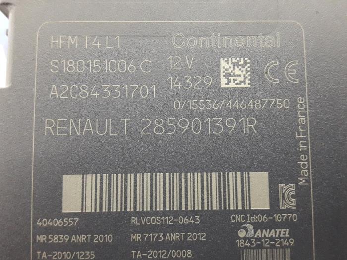 Czytnik kart (zamek) z Renault Clio IV (5R) 1.5 Energy dCi 90 FAP 2015