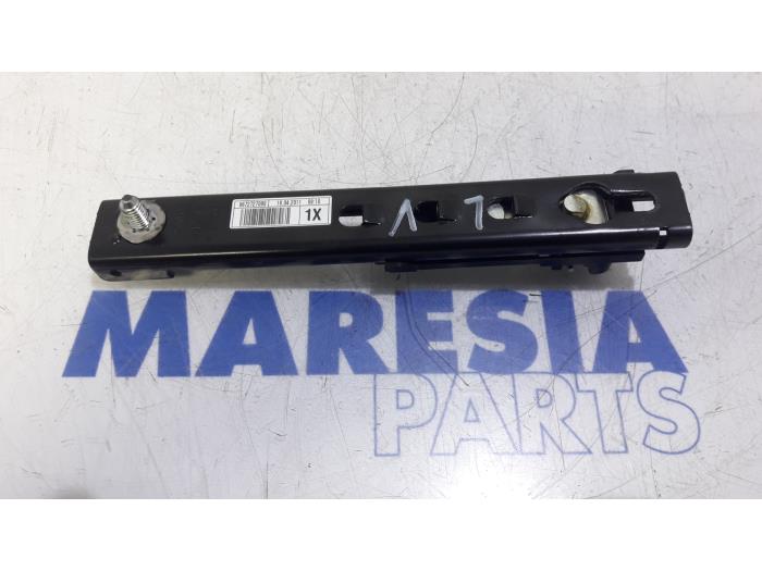 Seatbelt adjustment rail