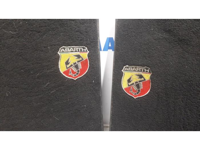 Set of mats from a Abarth 500/595/695 1.4 T-Jet 16V 2009