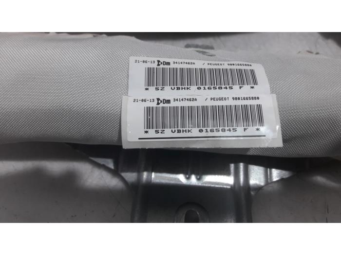 Roof curtain airbag, left from a Peugeot 5008 I (0A/0E) 1.6 VTI 16V 2013