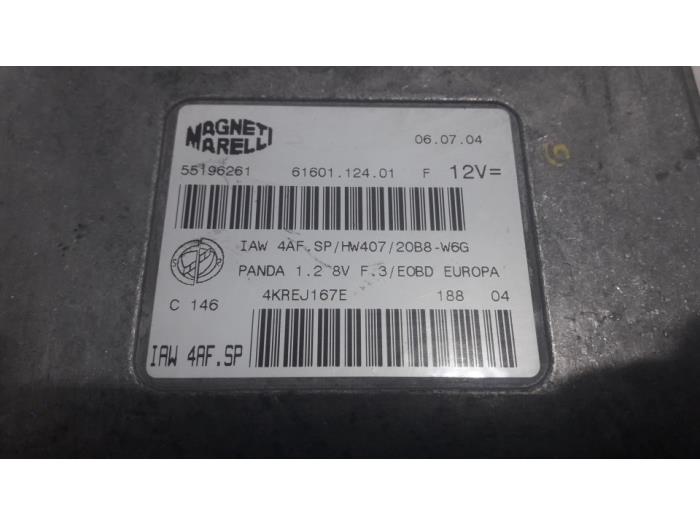 Engine management computer from a Fiat Panda (169) 1.2 Fire 2004