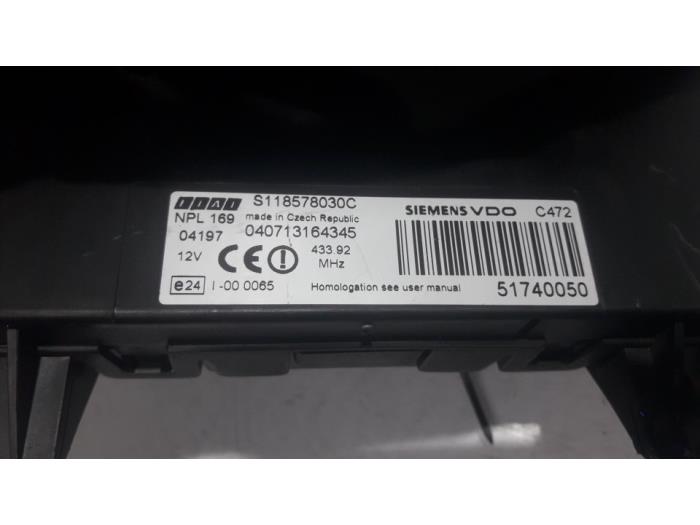 Engine management computer from a Fiat Panda (169) 1.2 Fire 2004