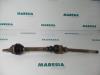 Front drive shaft, right from a Peugeot 307 Break (3E), 2002 / 2009 1.6 HDiF 110 16V, Combi/o, Diesel, 1.560cc, 80kW (109pk), FWD, DV6TED4FAP; 9HZ, 2003-09 / 2008-05, 3E9HZ 2004