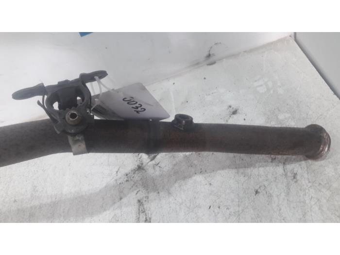 Exhaust rear silencer from a Citroën C4 Grand Picasso (3A) 1.6 BlueHDI 120 2017
