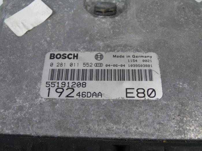 Used Engine management computer Fiat Stilo (192A/B) 1.9 JTD 80 Price € 75,00 Margin scheme offered by Maresia Parts