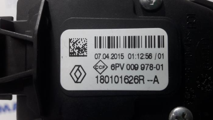 Throttle pedal position sensor from a Renault Master IV (EV/HV/UV/VA/VB/VD/VF/VG/VJ) 2.3 dCi 135 16V FWD 2015