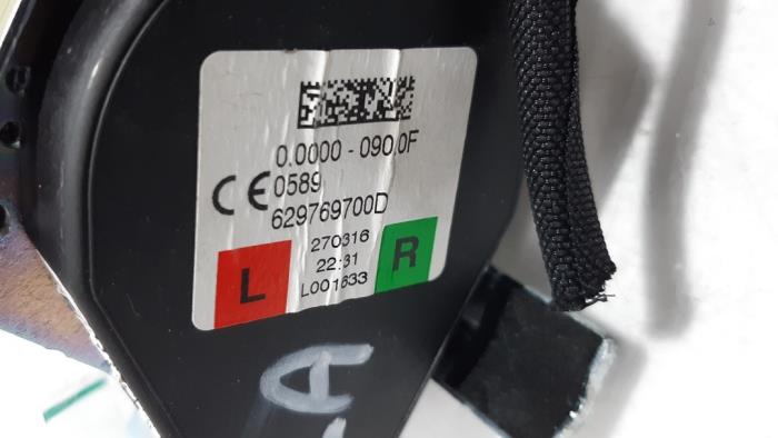 Ceinture de sécurité arrière gauche d'un Renault Talisman (RFDL) 1.6 Energy TCe 150 EDC 2016
