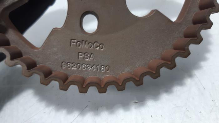 Camshaft sprocket from a Peugeot 5008 I (0A/0E) 1.6 BlueHDi 120 2015
