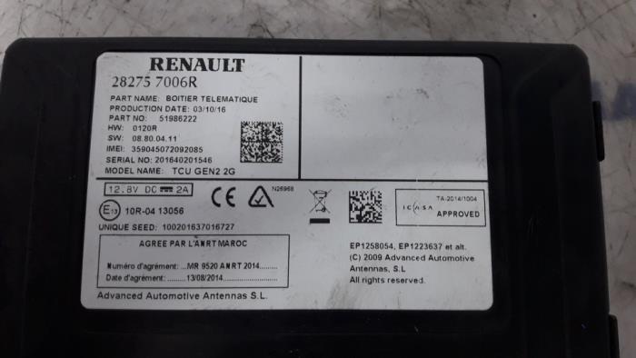 Begagnade Telefonmodul Renault Megane IV (RFBB) 1.2 Energy TCE 100 Pris € 131,25 Marginaltabell erbjuds av Maresia Parts