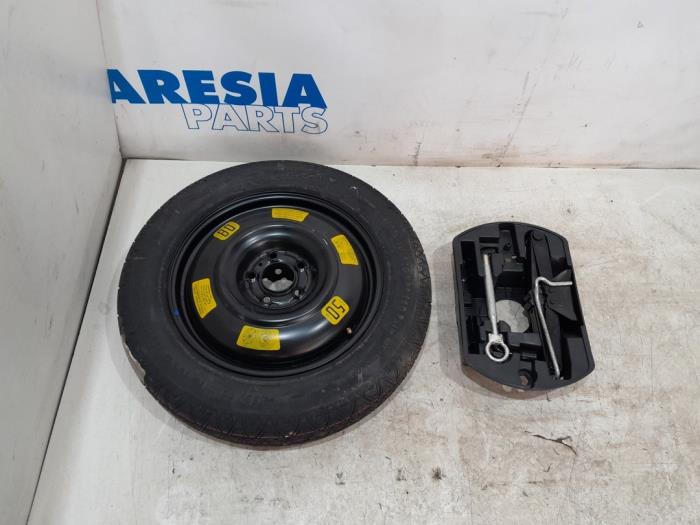 Kit Roue De Secours 125/80R16 Pour Opel Adam - Inclut Cric, Clé, Sac De Rangement - Sécurité Dépannage