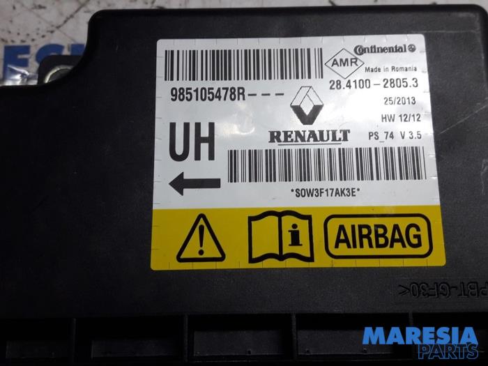 Module airbag  d'un Renault Megane III Grandtour (KZ) 1.2 16V TCE 115 2013