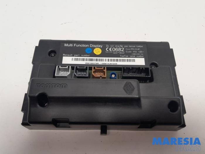 Display Multi Media control unit from a Renault Clio IV (5R) 1.2 TCE 16V GT EDC 2014