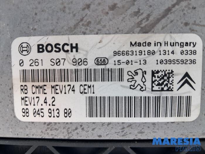 Engine management computer from a Citroën C3 (SC) 1.6 16V VTi 120 2015