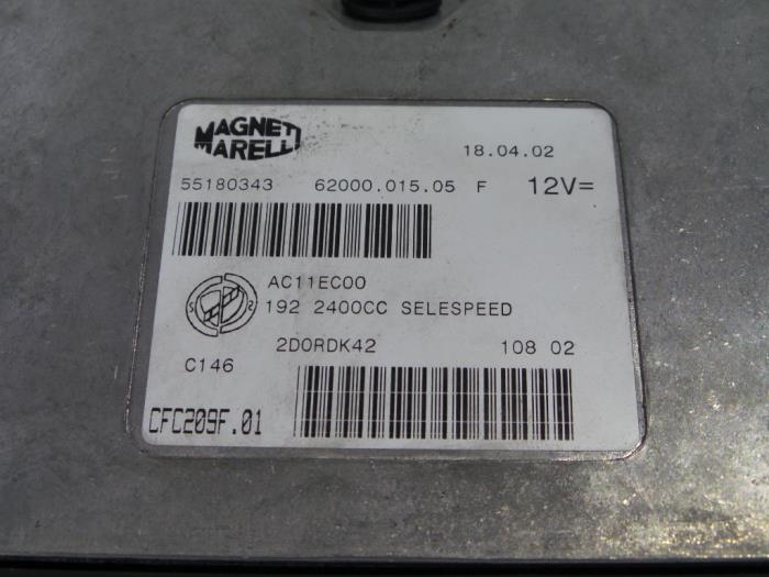 Automatic gearbox computer from a Fiat Stilo (192A/B) 2.4 20V Abarth 3-Drs. 2002