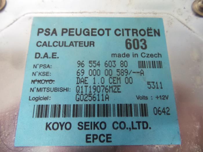 Ordinateur direction assistée d'un Peugeot 1007 (KM) 1.6 GTI,Gentry 16V 2005