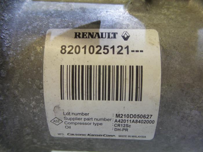 Klimapumpe van een Renault Fluence (LZ) 1.5 dCi 105 2010