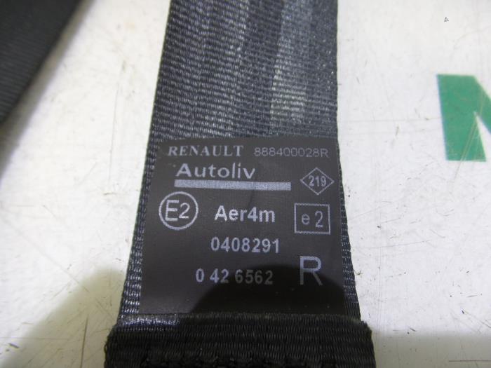 Ceinture de sécurité arrière droite d'un Renault Scénic III (JZ) 1.4 16V TCe 130 2011